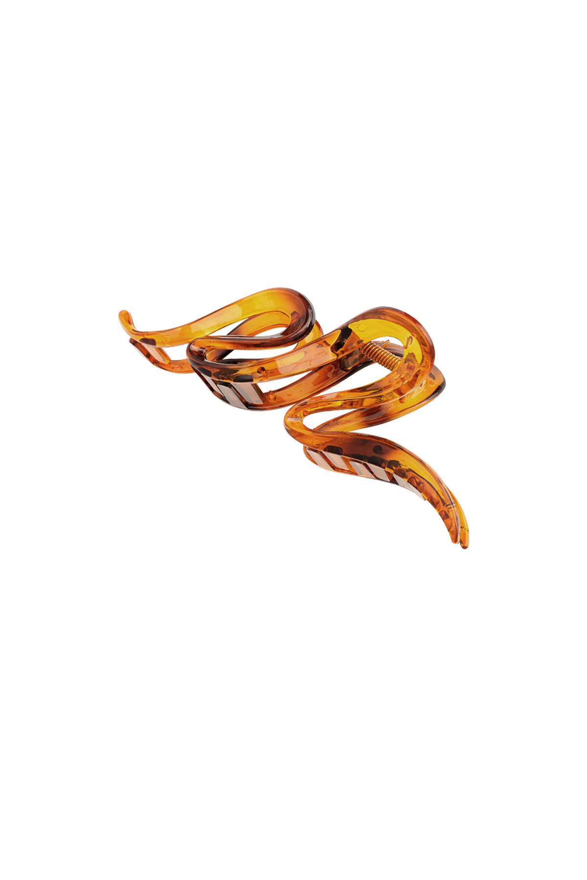 Aesthetic hair clip curl - brown 