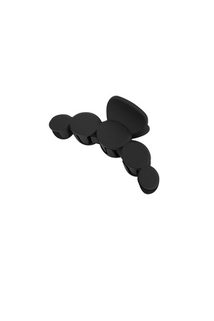 Hair clip rounds party - black h5 