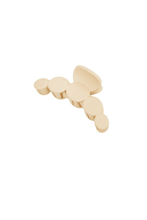 Hair clip rounds party - beige h5 