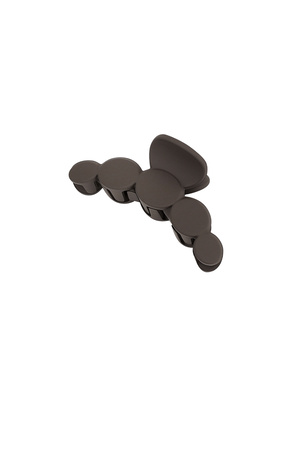 Hair clip rounds party - dark brown h5 