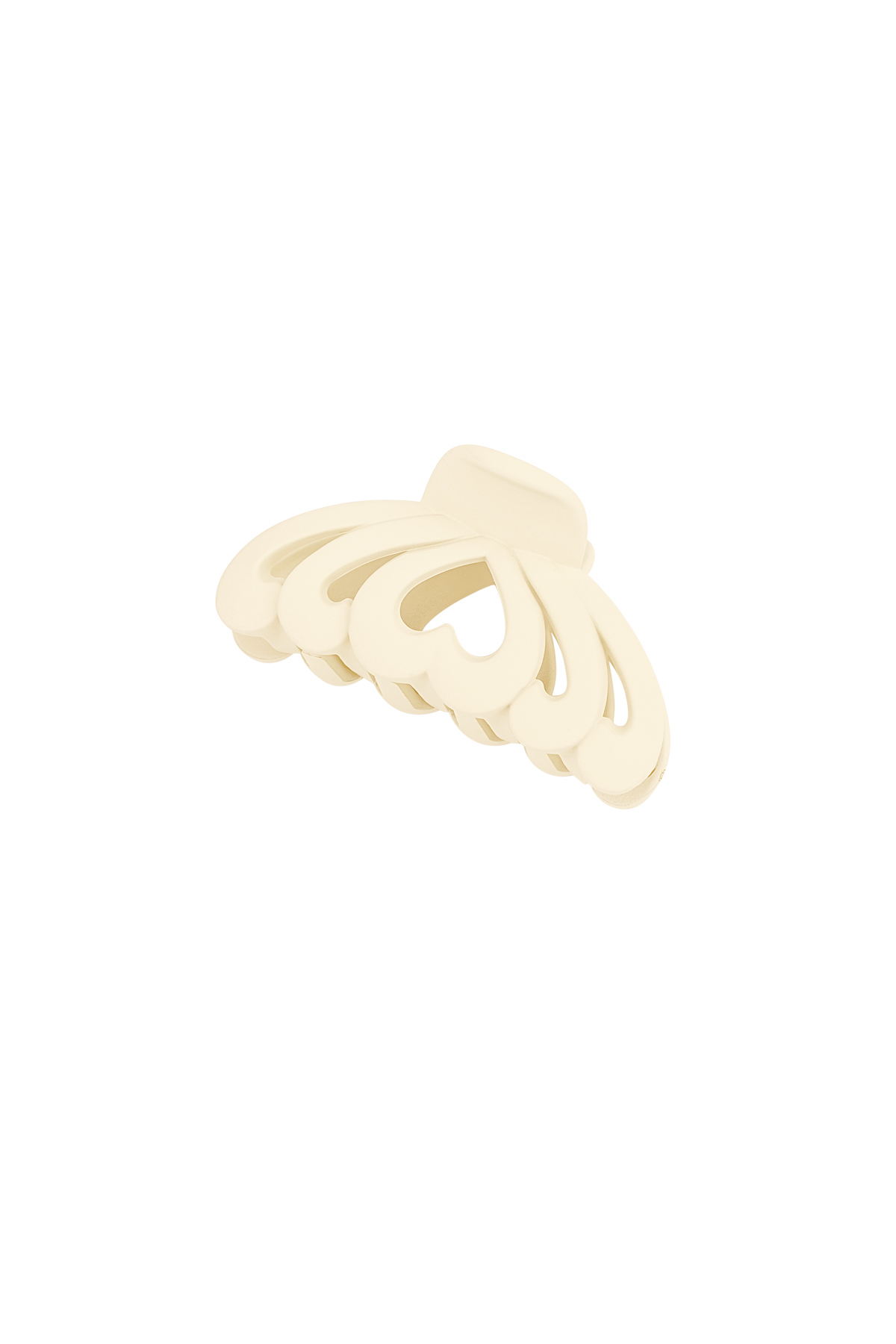 Hair clip multi heart - beige h5 