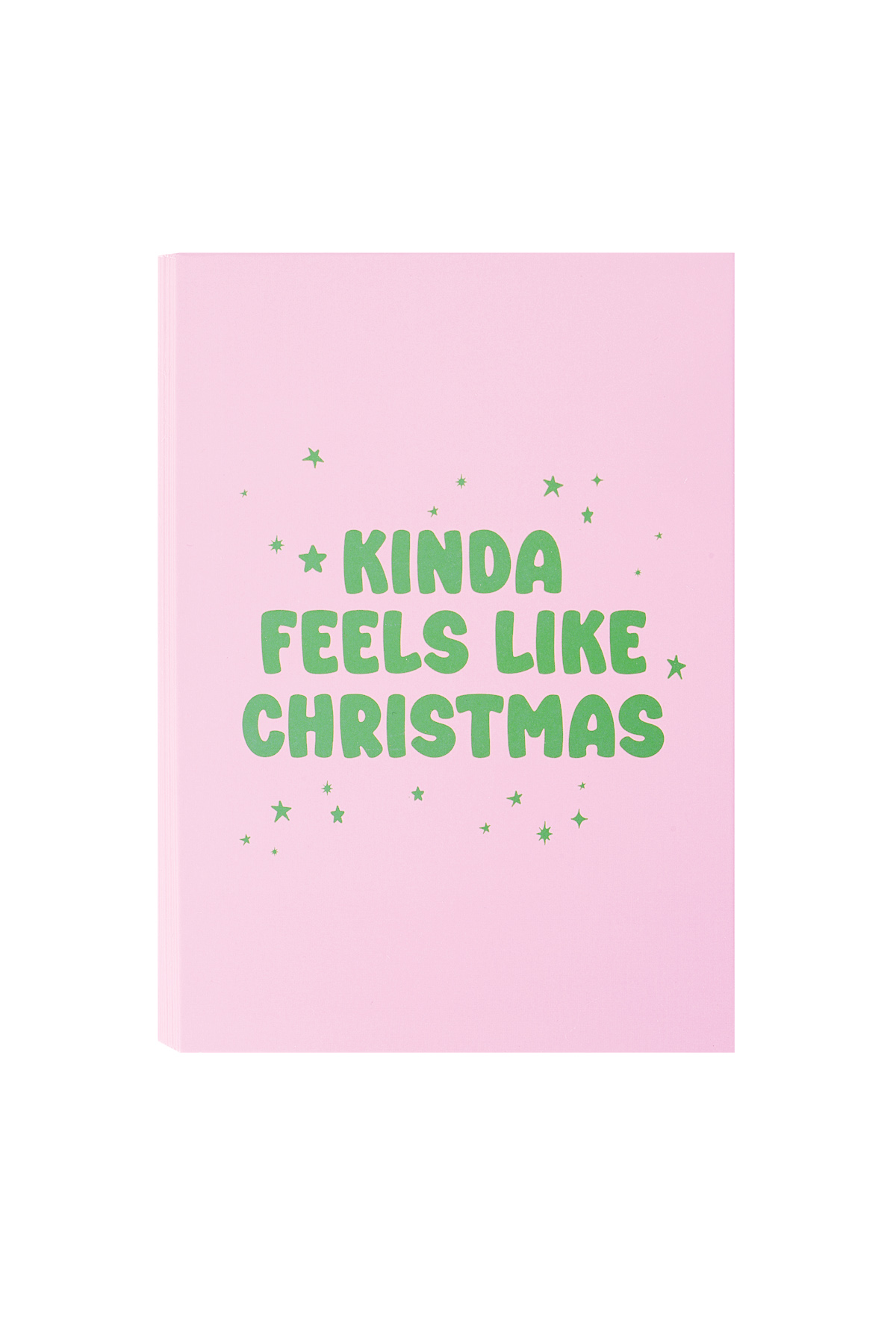 Christmas greeting card kinda feels like christmas - pink 2