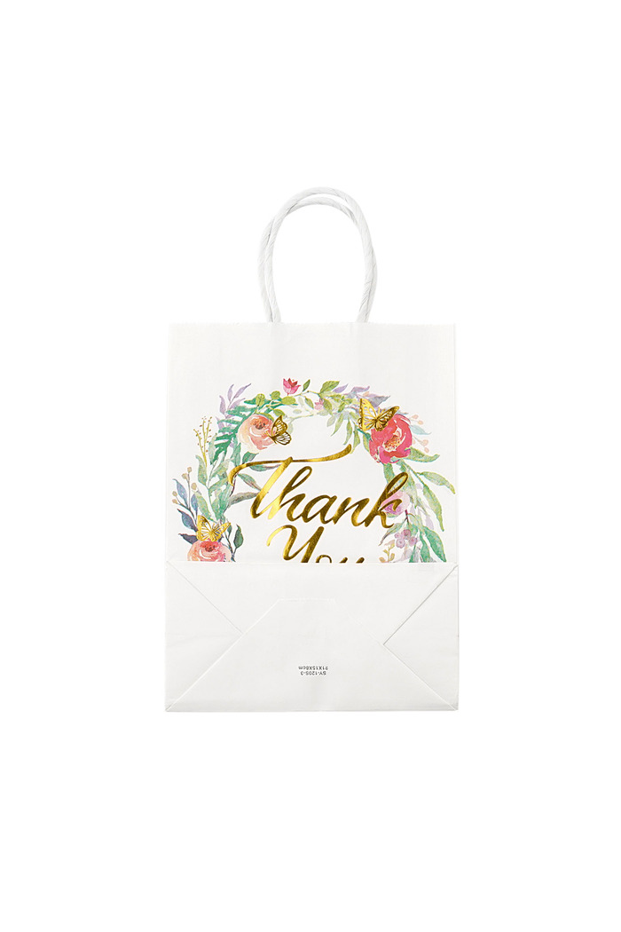 Gift bag thank you wreath - white multi Picture2