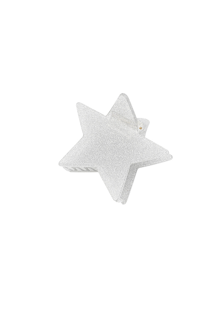 Fermacapelli stella brillante - argento 