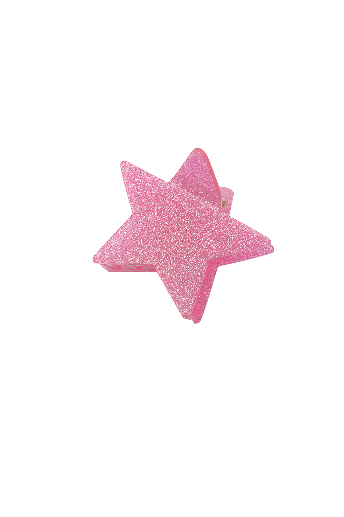Hair clip shining star - pink