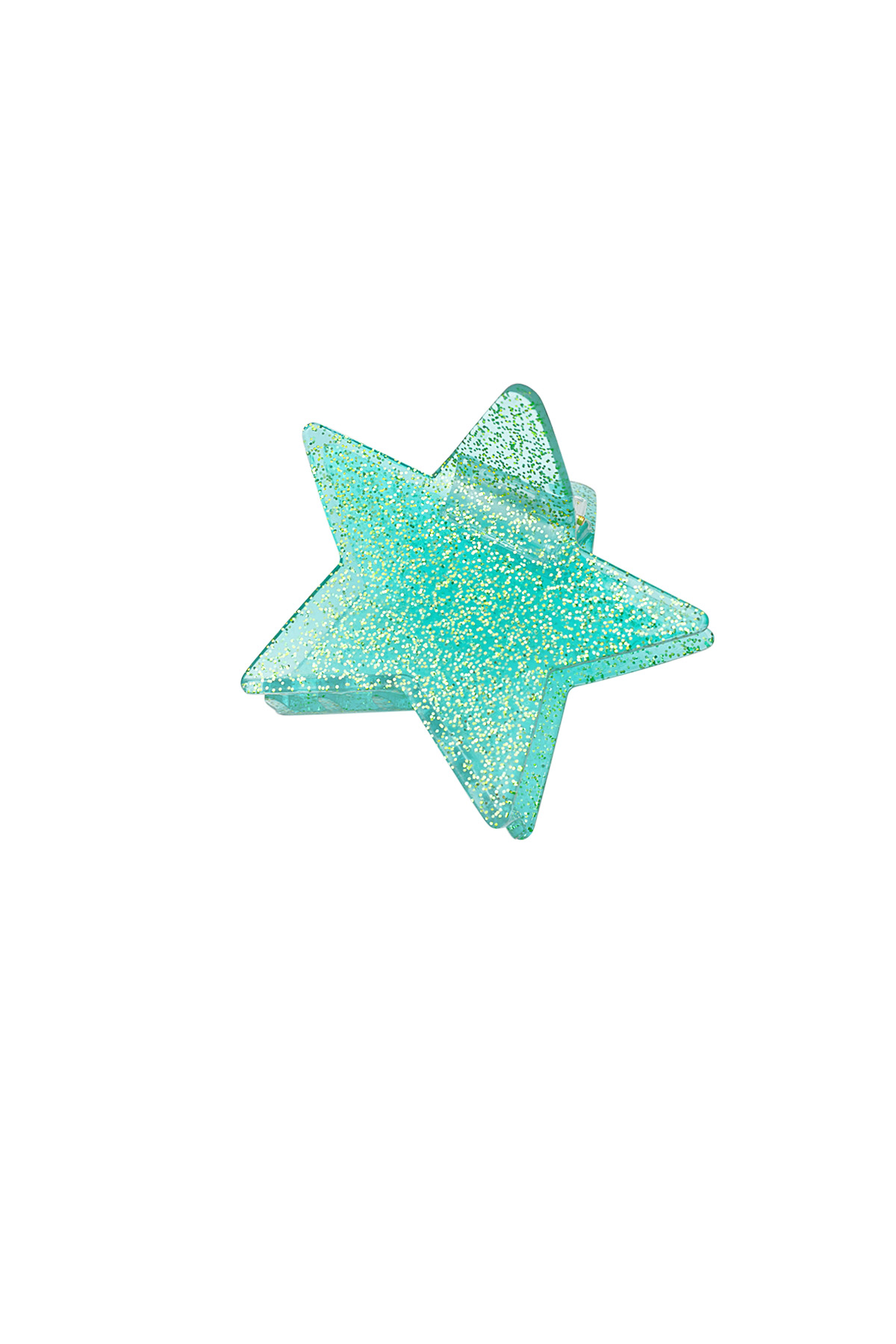 Haarspange leuchtender Stern - Minze