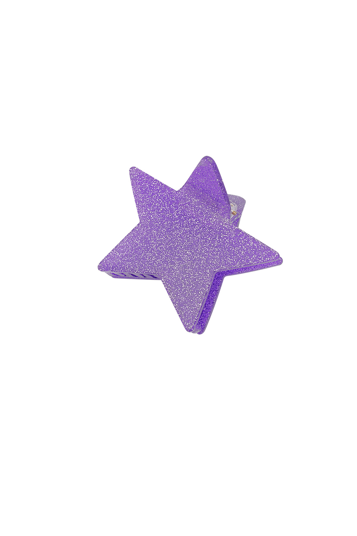 Hair clip shining star - purple h5 