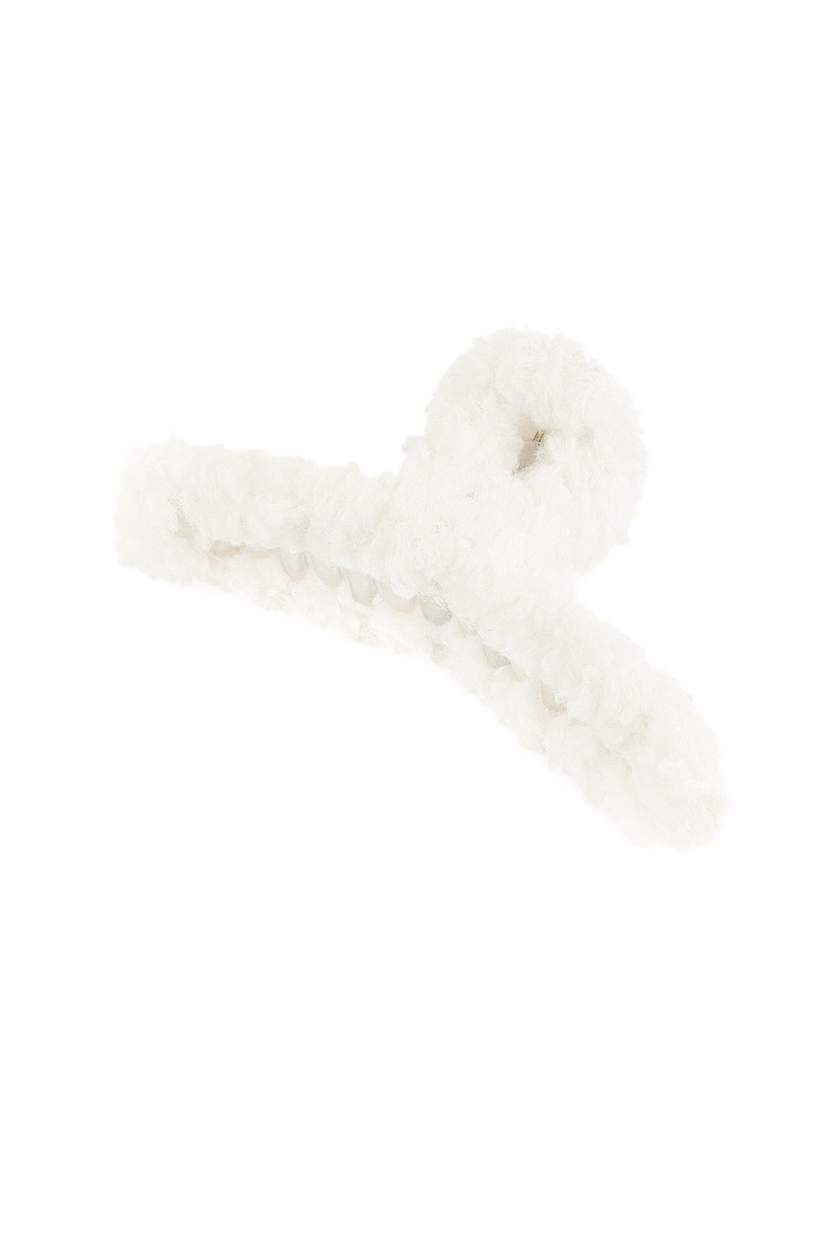 Teddy-Haarspange – gebrochenes Weiß