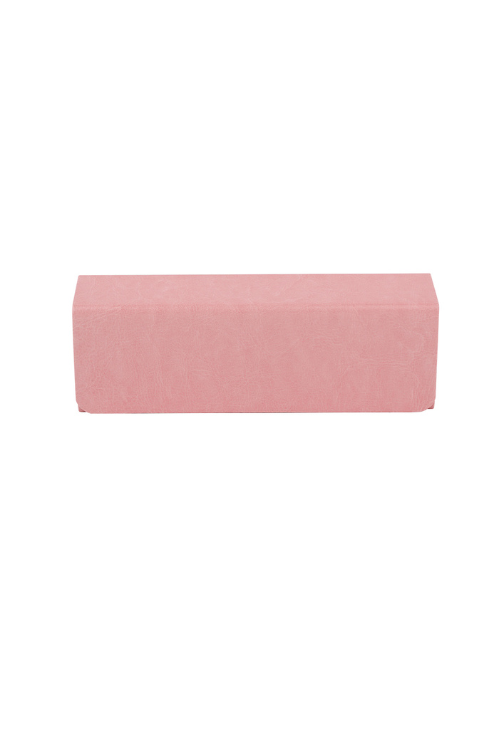 Luxuriöse Sonnenbrillenbox – rosa 