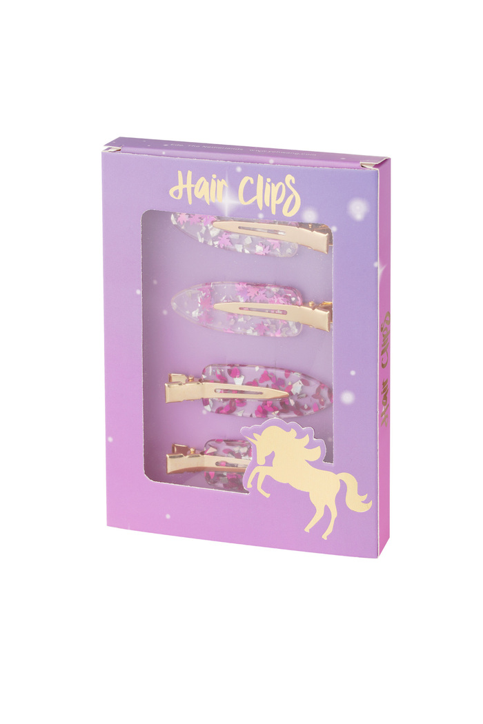 Hair clip box fairytale dream - pink 