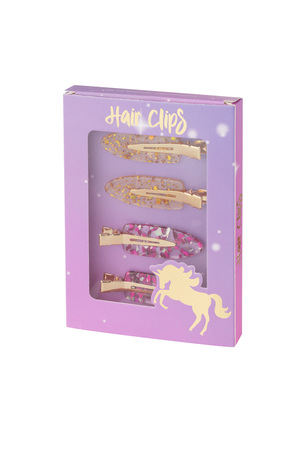 Haarclip box sprookjesachtige droom - roze goud h5 