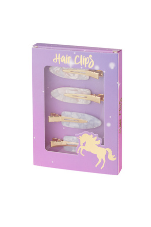 Hair clip box fairytale dream - lilac h5 