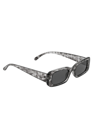 Transparent colored sunglasses - black gray h5 