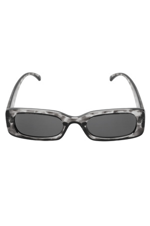 Şeffaf renkli güneş gözlüğü - siyah gri h5 Resim5
