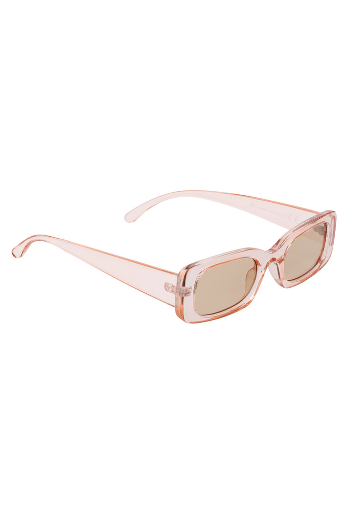 Transparente farbige Sonnenbrille – Koralle 