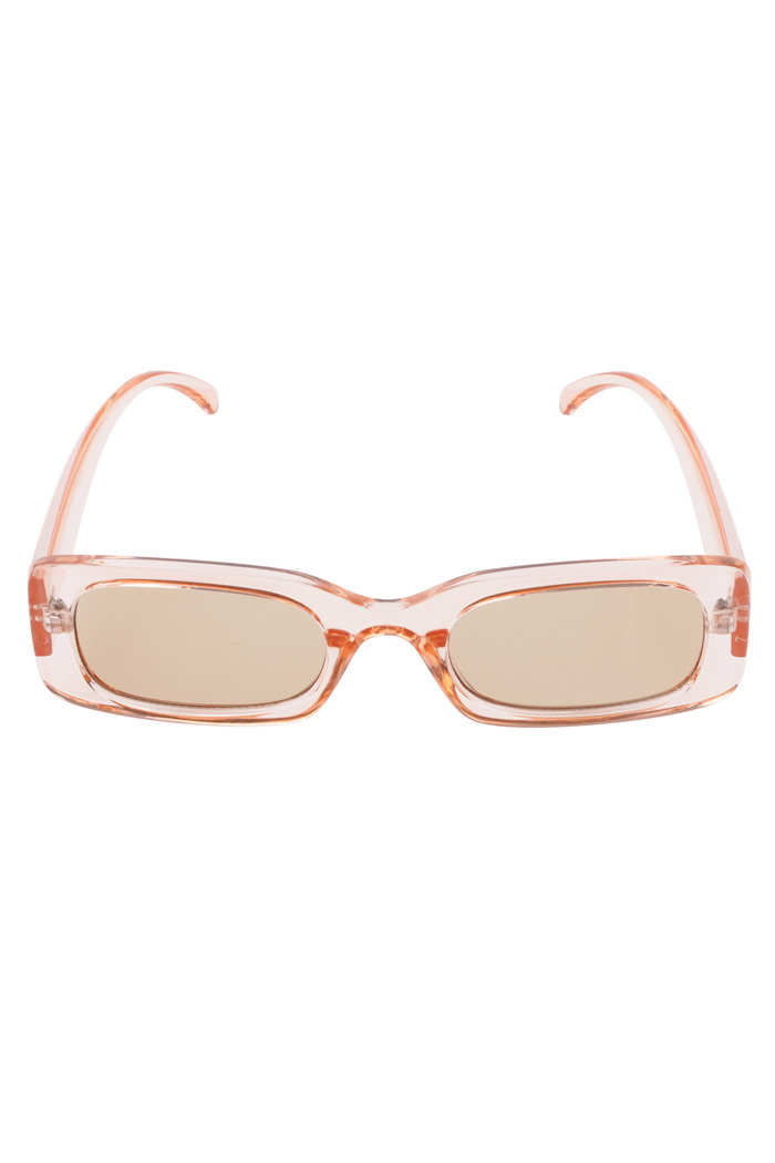 Transparente farbige Sonnenbrille – Koralle Bild5