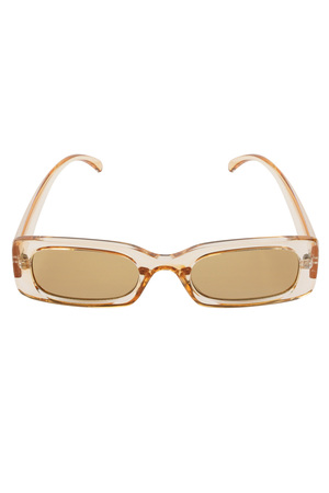 Transparante gekleurde zonnebril - beige h5 Afbeelding5