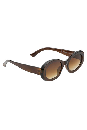 Sunglasses classy look a like - dark brown h5 