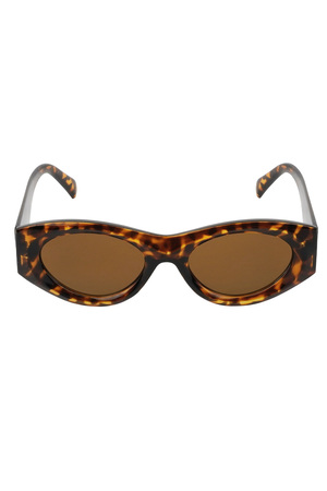 Look retrò, simile agli occhiali da sole: marrone h5 Immagine5