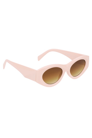 Retro look a like sunglasses - pink h5 