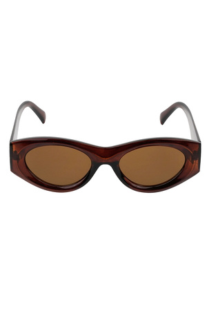 Retro look a like sunglasses - dark brown h5 Picture5