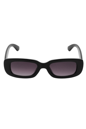Schlichte Retro-Sonnenbrille – schwarz h5 Bild5