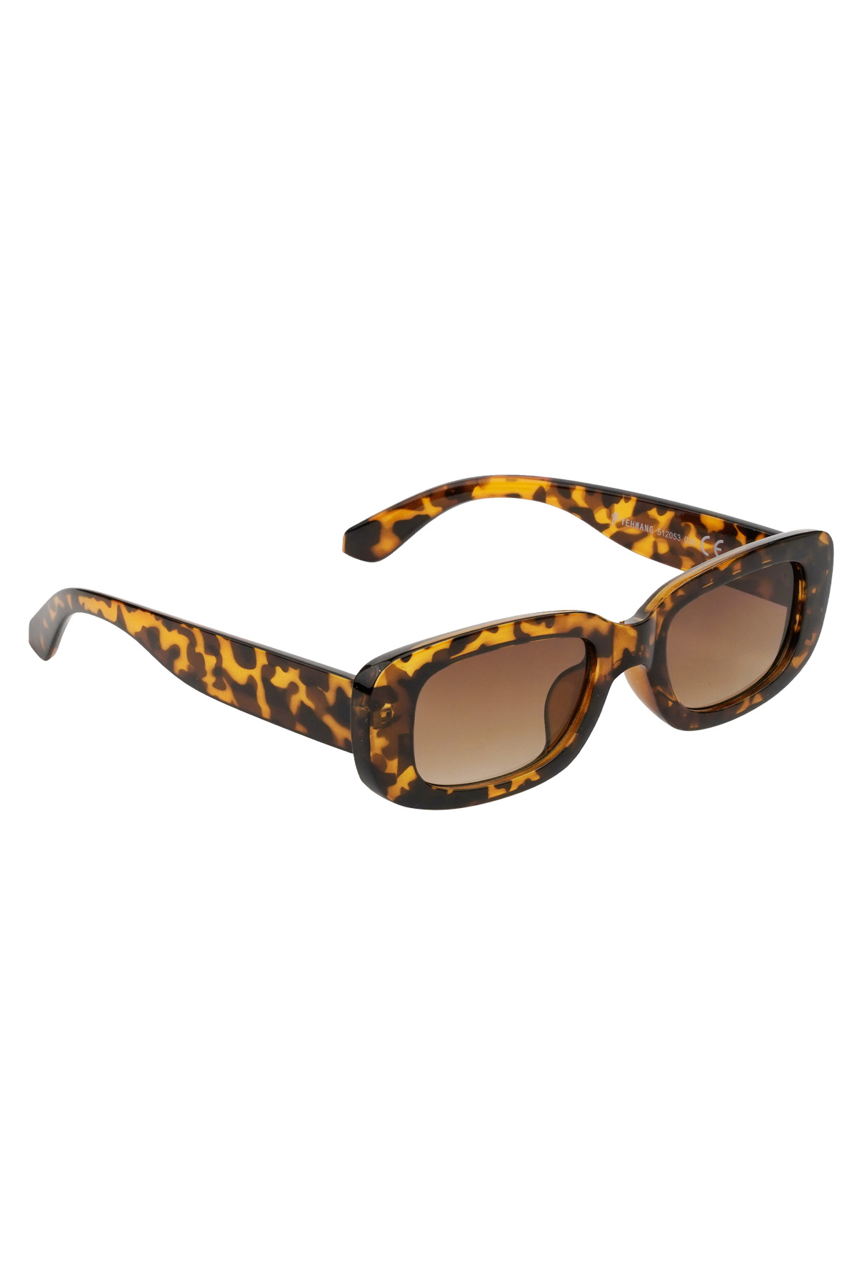 Simple retro sunglasses - brown h5 