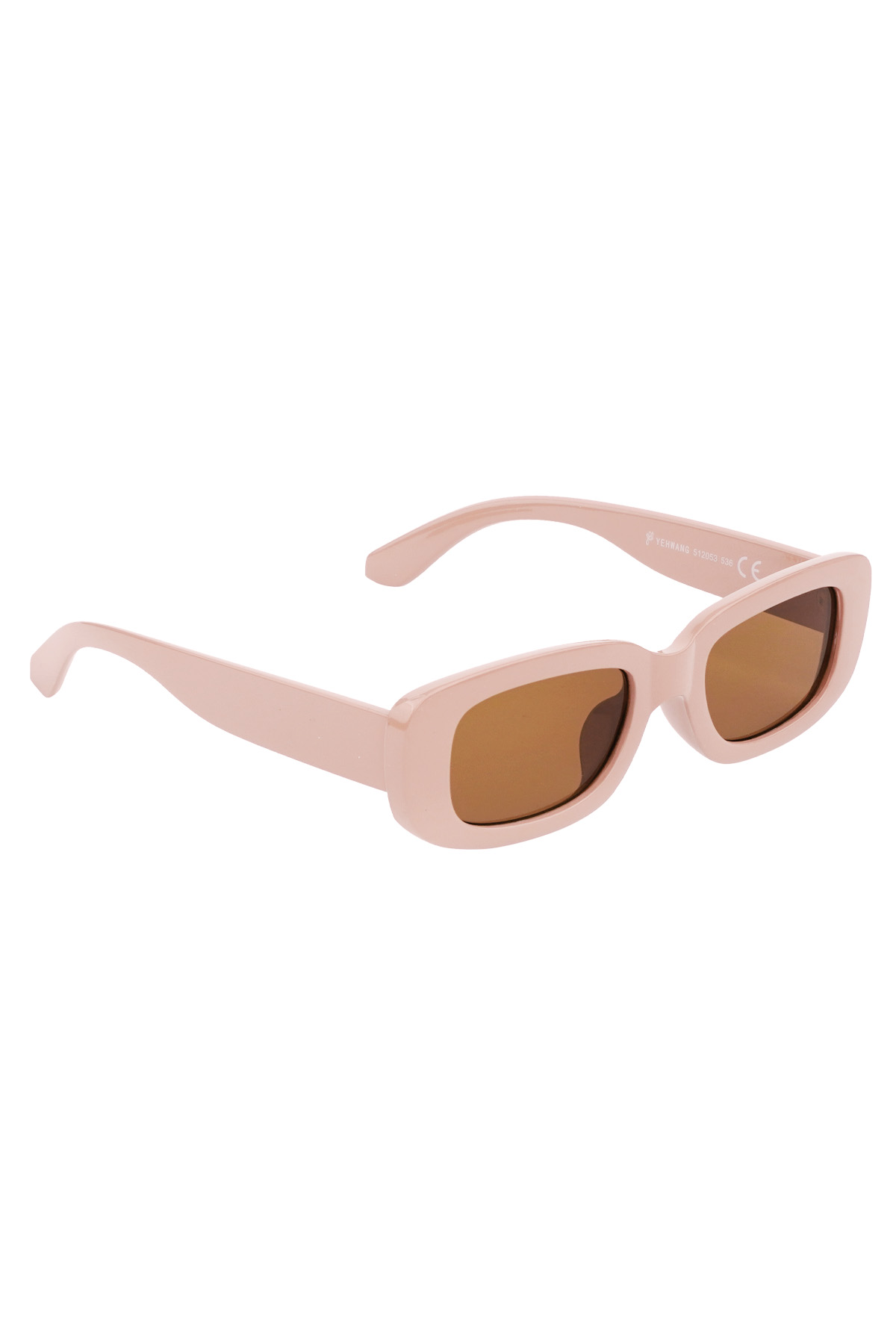 Simple retro sunglasses - beige 2