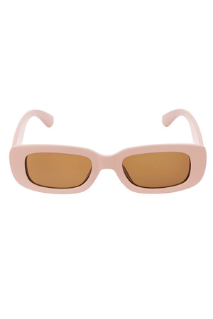 Simple retro sunglasses - beige h5 Picture5
