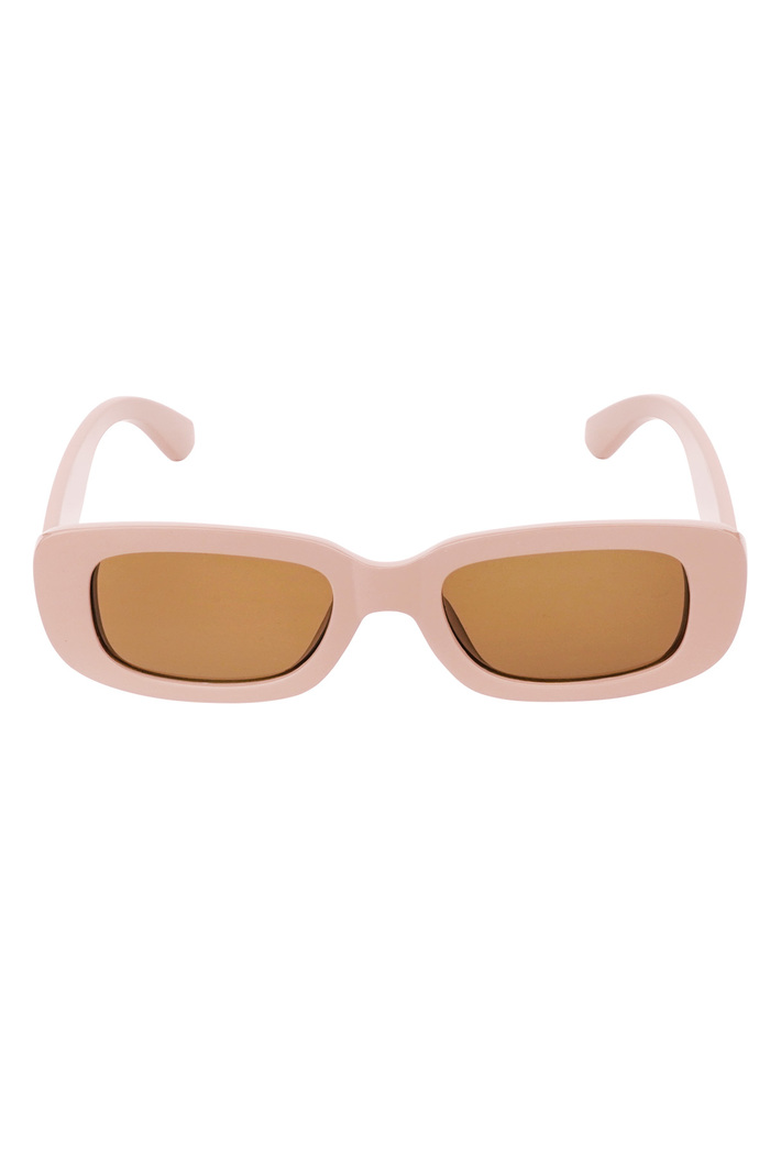 Simple retro sunglasses - beige Picture5