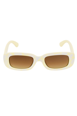 Schlichte Retro-Sonnenbrille – gelb h5 Bild5