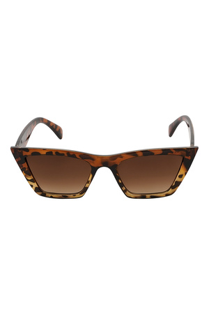 Temel güneş gözlüğü basit - kahverengi h5 Resim5