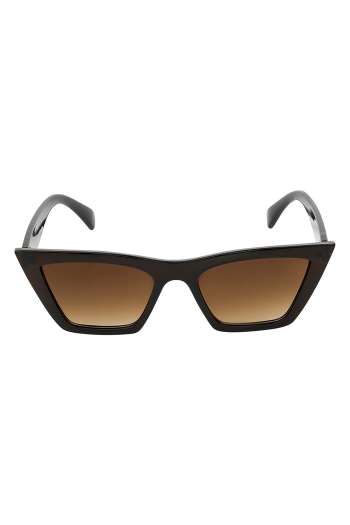 Temel güneş gözlüğü basit - koyu kahverengi Resim5