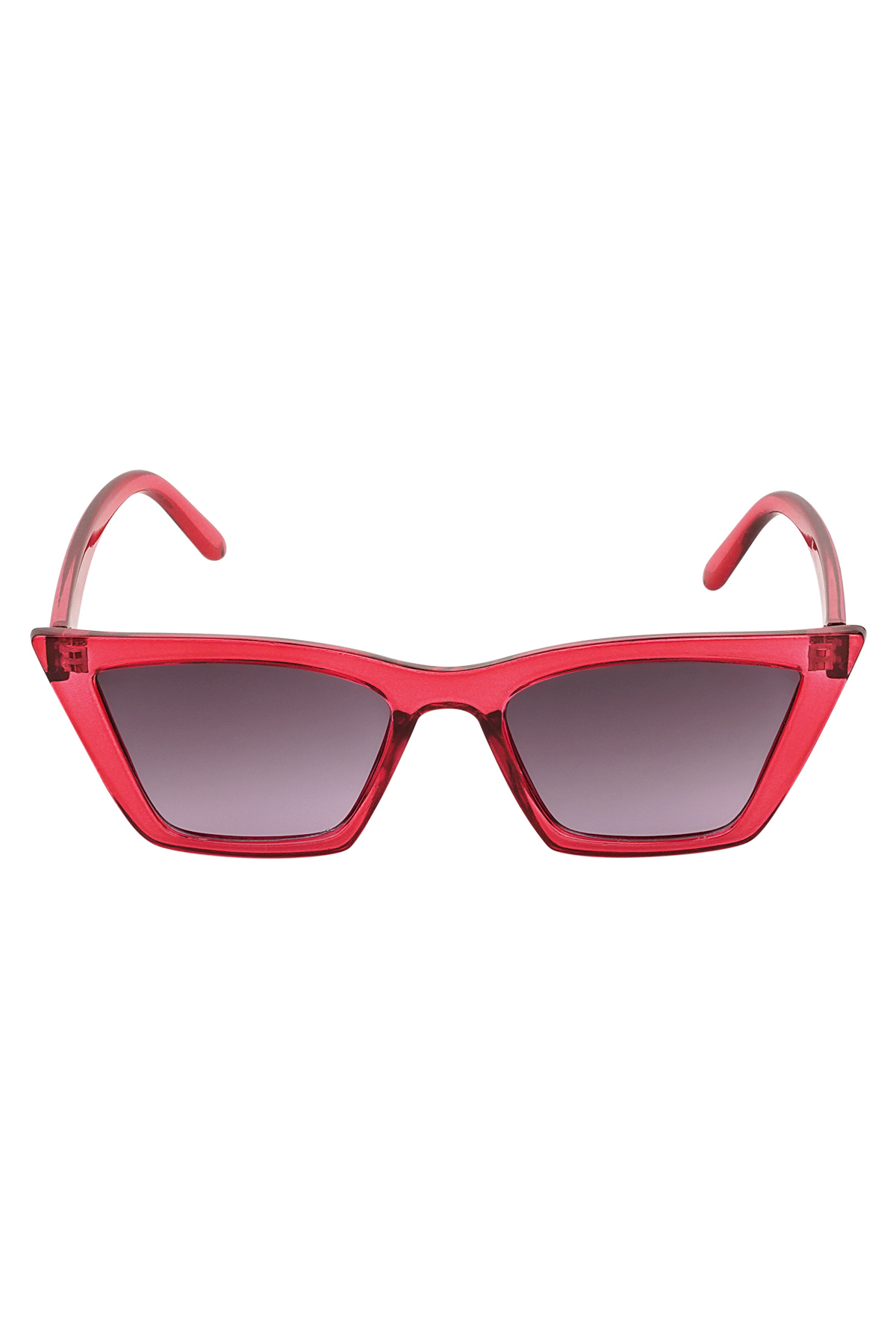 Tek renkli kedi gözü güneş gözlüğü - kırmızı h5 Resim5