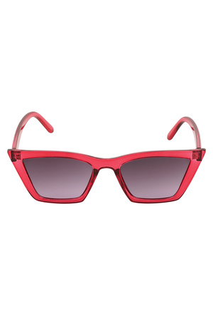 Gafas de sol cat eye monocromáticas - rojo h5 Imagen5