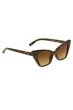 Sonnenbrille mit einfarbigem Rahmen – braun h5 