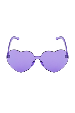 Sunglasses simple heart - purple h5 Picture5