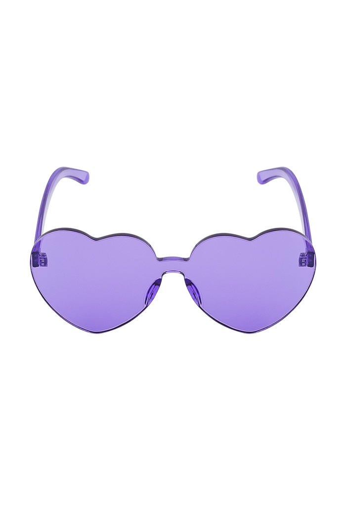 Sunglasses simple heart - purple Picture5