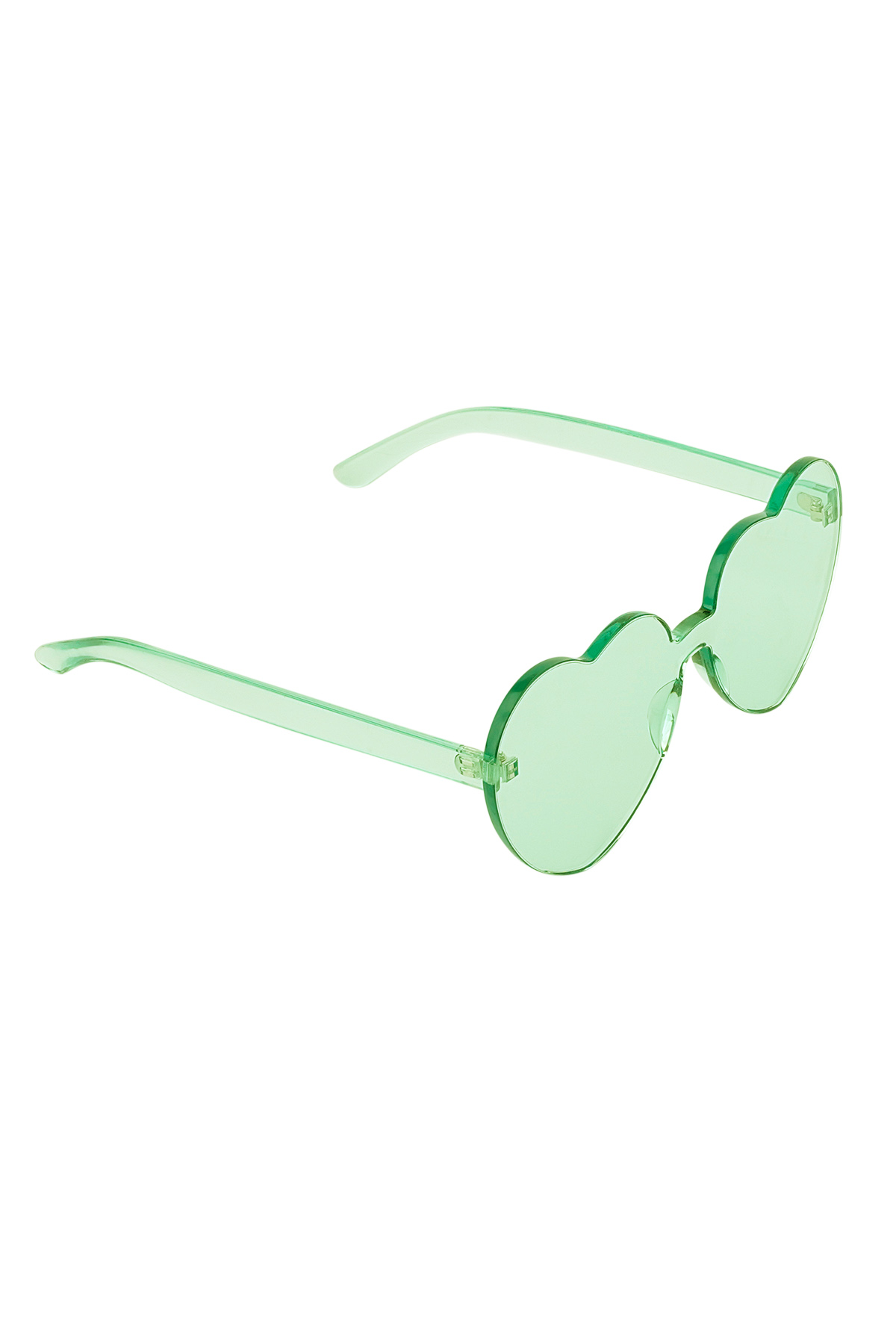 Sunglasses simple heart - green