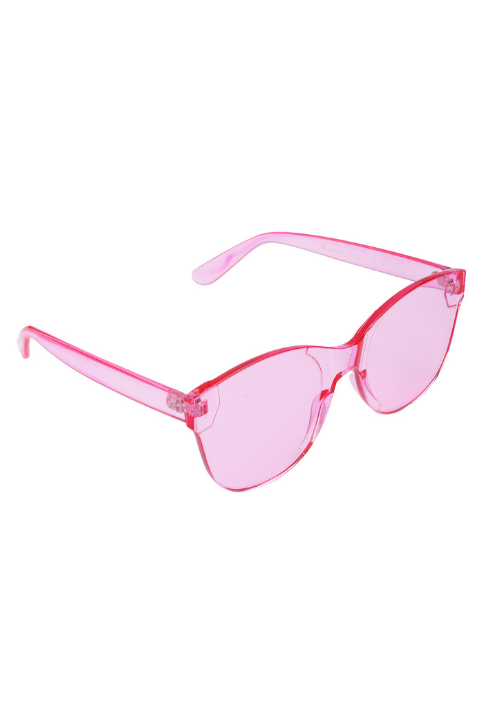 Single-color trendy sunglasses - blue Picture5