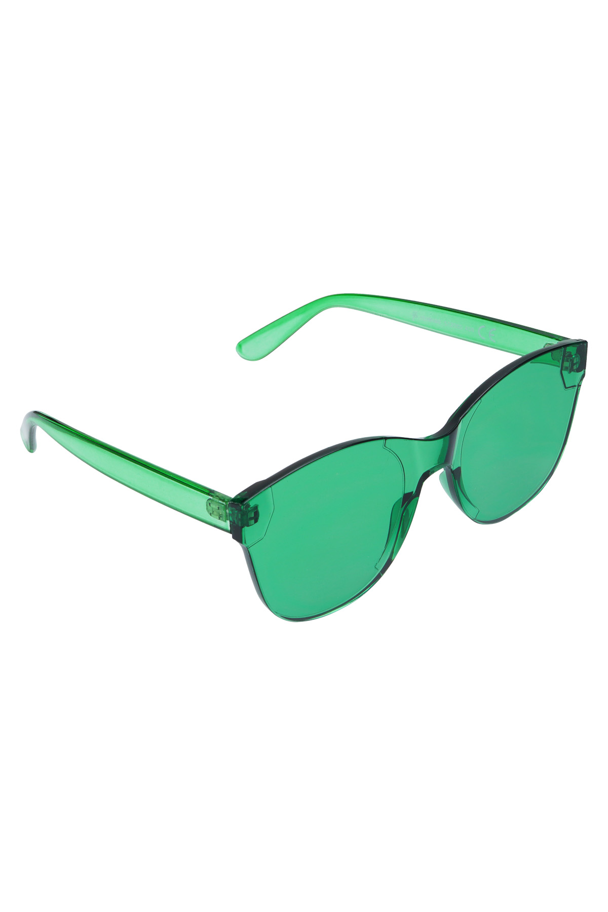 Tek renkli trend güneş gözlüğü - yeşil