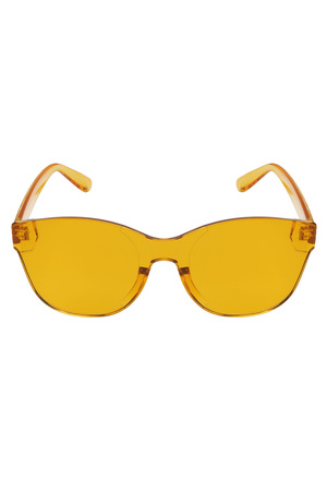 Eenkleurige trendy zonnebril - oranje h5 Afbeelding5
