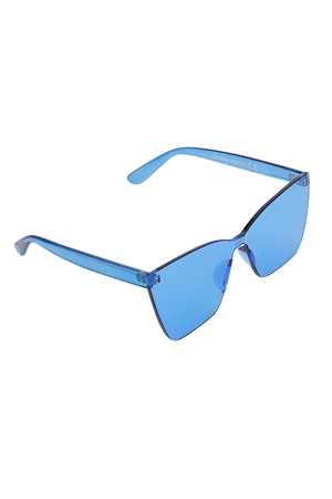 Einfarbige Tagessonnenbrille – Blau h5 