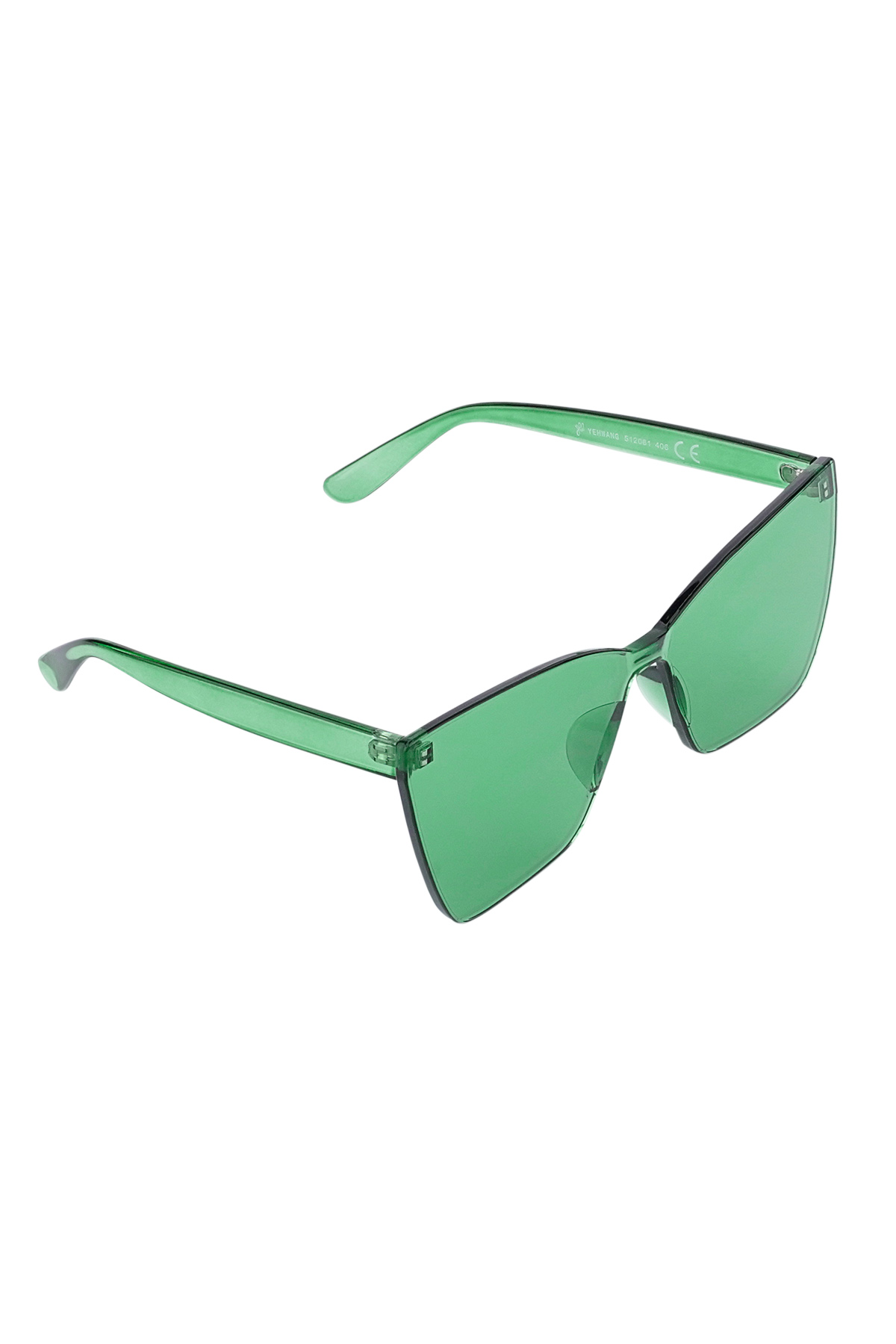 Single-color daily sunglasses - green