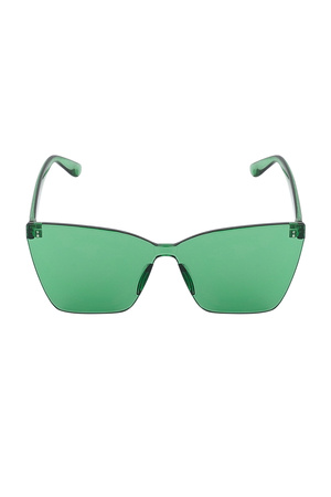 Tek renkli günlük güneş gözlüğü - yeşil h5 Resim2