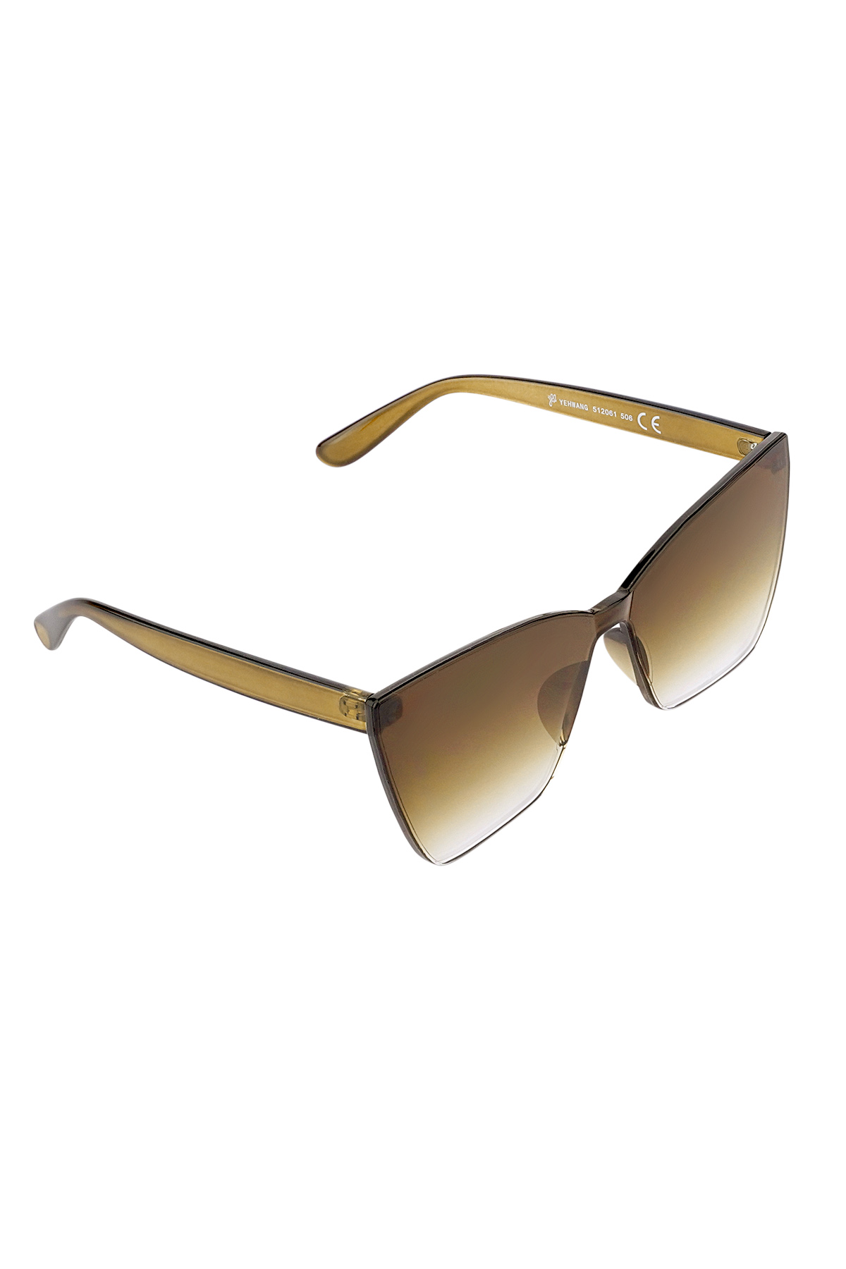 Single-color daily sunglasses - brown