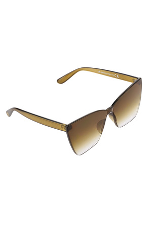 Single-color daily sunglasses - brown h5 