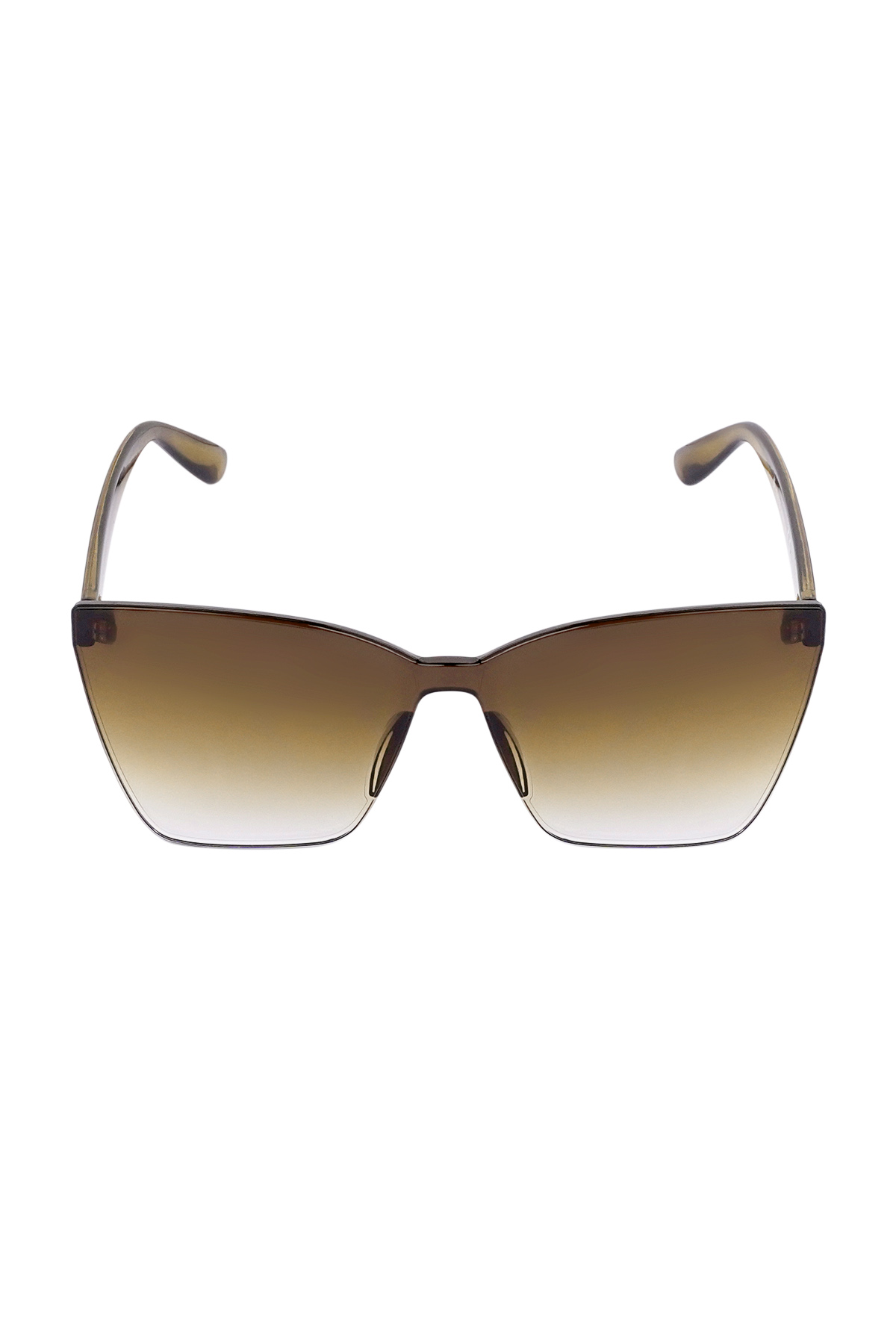 Single-color daily sunglasses - brown 2