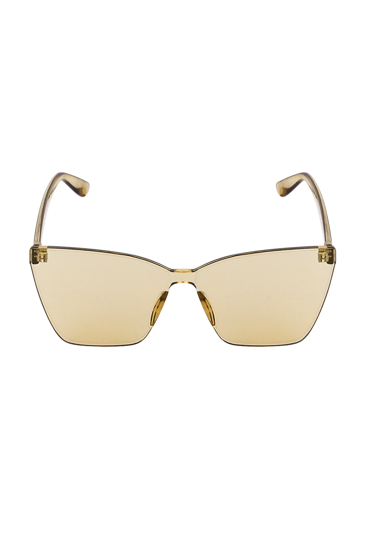 Single-color daily sunglasses - beige 2