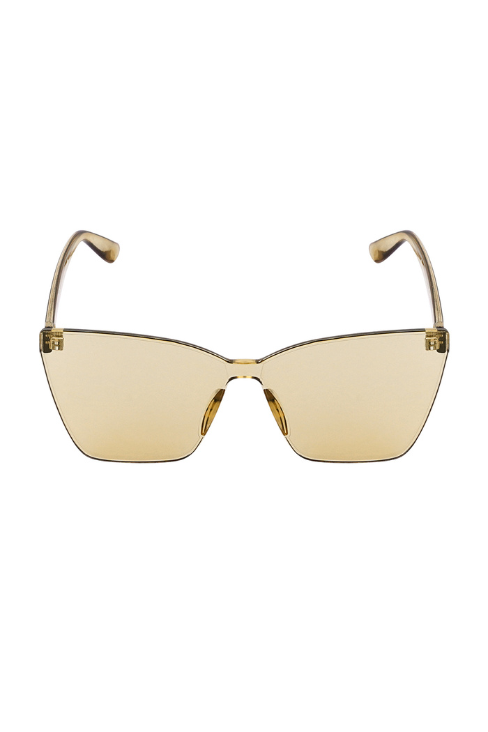 Single-color daily sunglasses - beige Picture2